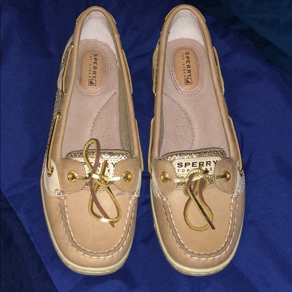 Gold Sperrys - Picture 1 of 5